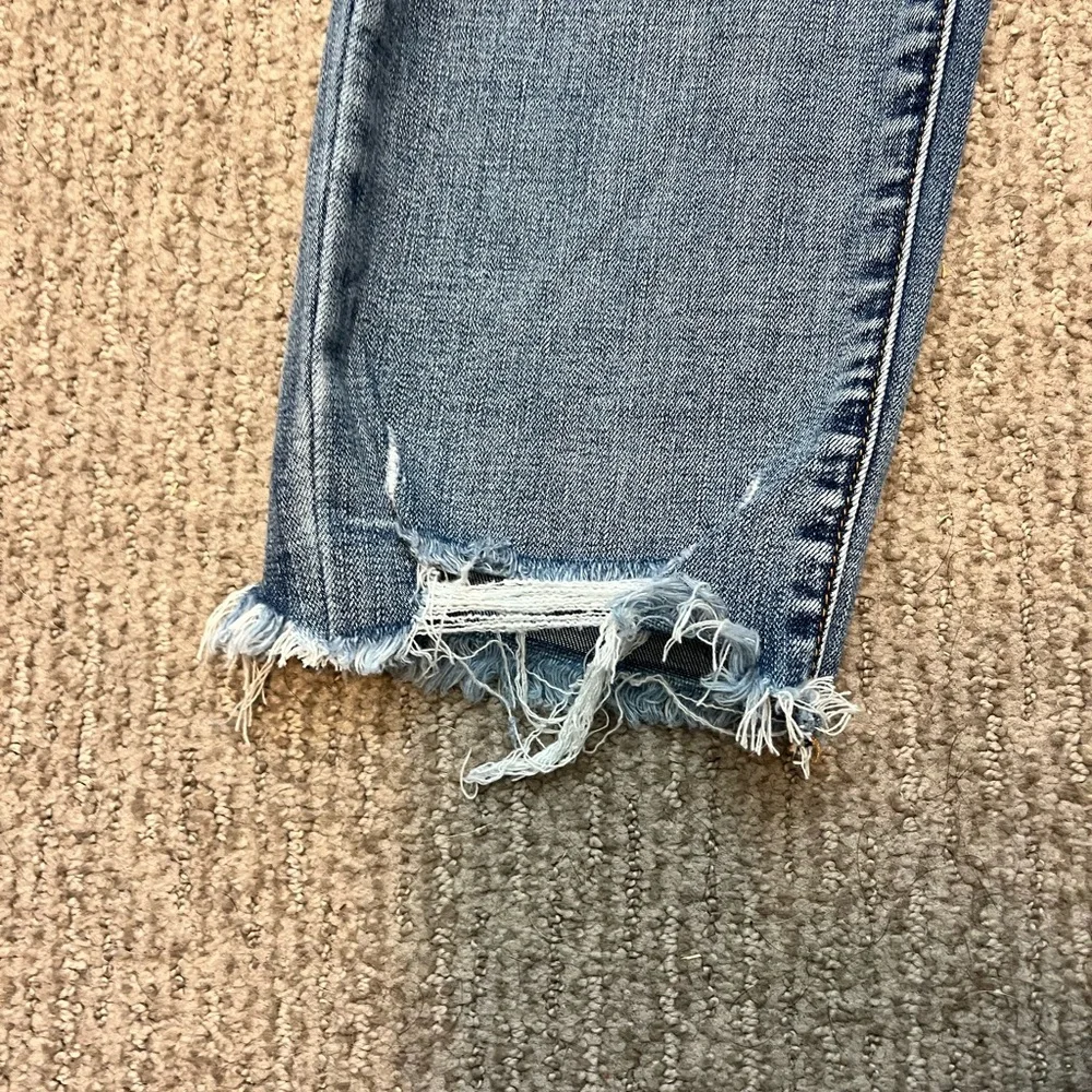 Distressed Grace Blue Jeans - Picture 6 of 8